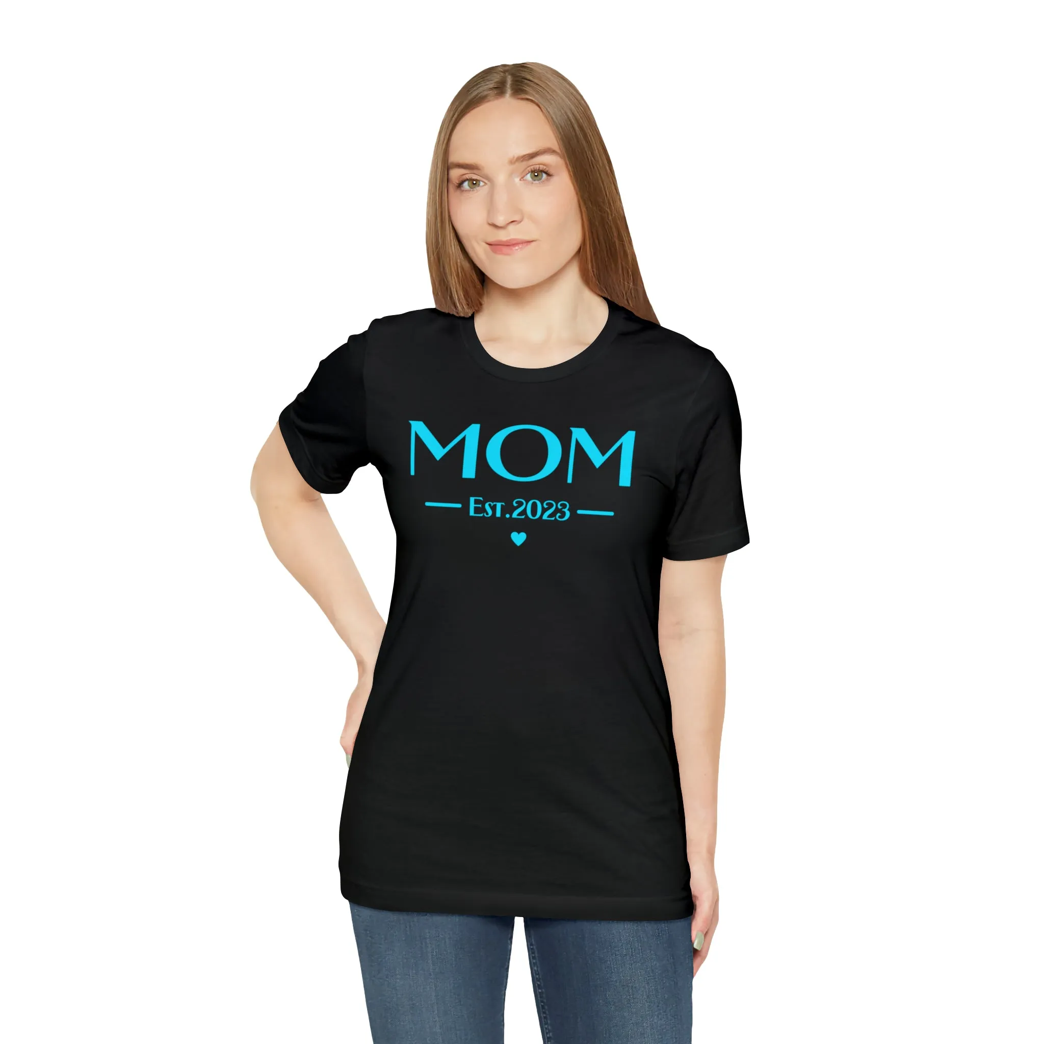 Mom Est. 2023 Baby T-Shirt | Mom to Be Tee |  Bella Canvas 3001 Unisex |  Here Comes the Baby Short Sleeve Tshirt