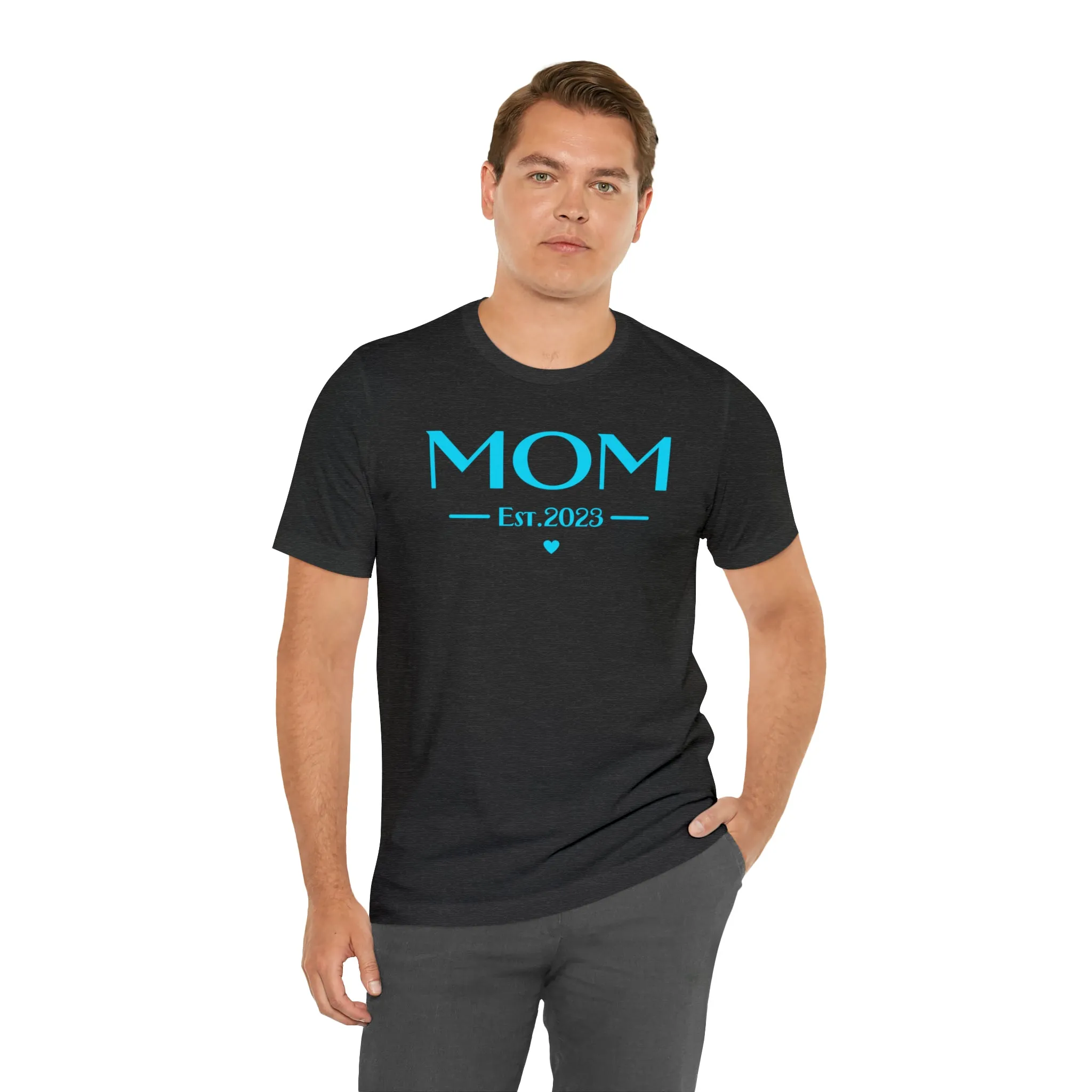 Mom Est. 2023 Baby T-Shirt | Mom to Be Tee |  Bella Canvas 3001 Unisex |  Here Comes the Baby Short Sleeve Tshirt