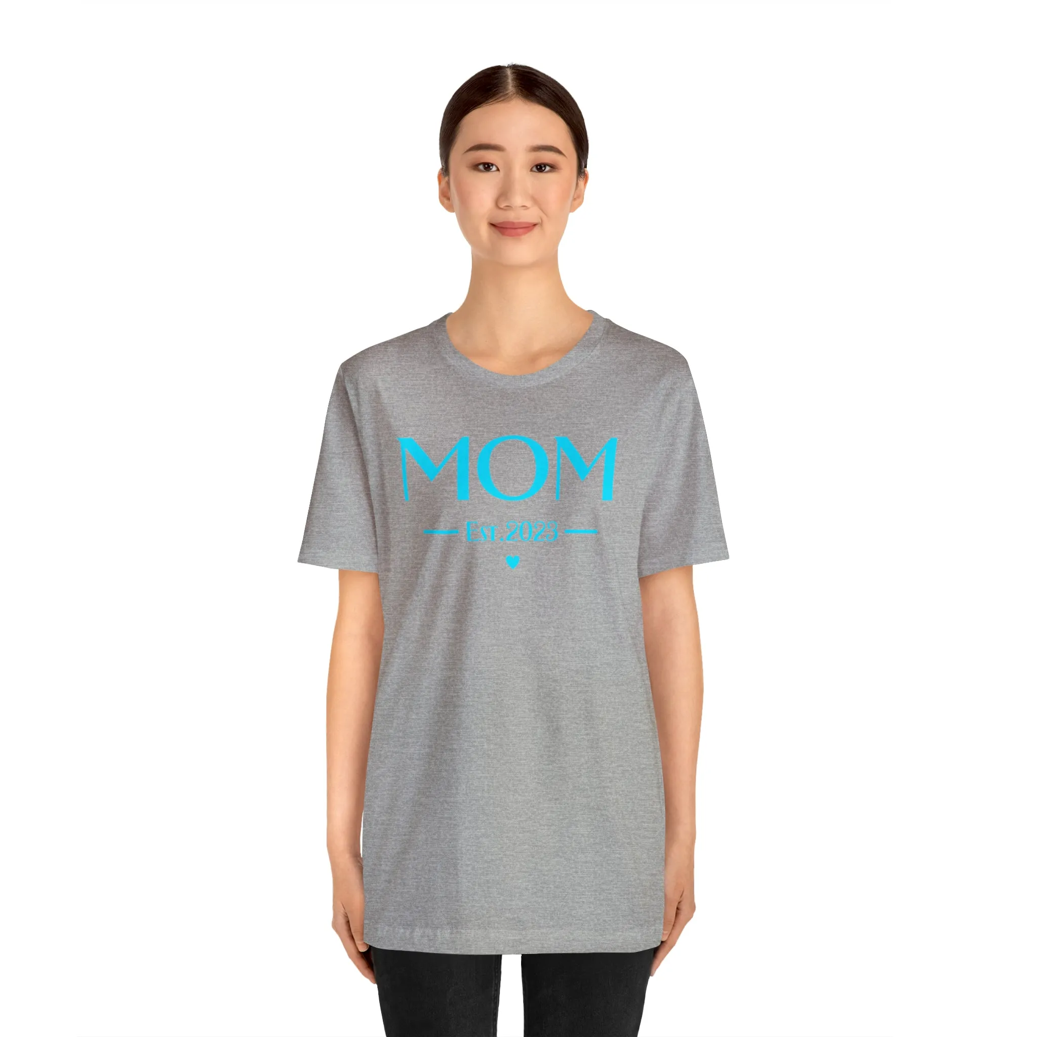 Mom Est. 2023 Baby T-Shirt | Mom to Be Tee |  Bella Canvas 3001 Unisex |  Here Comes the Baby Short Sleeve Tshirt