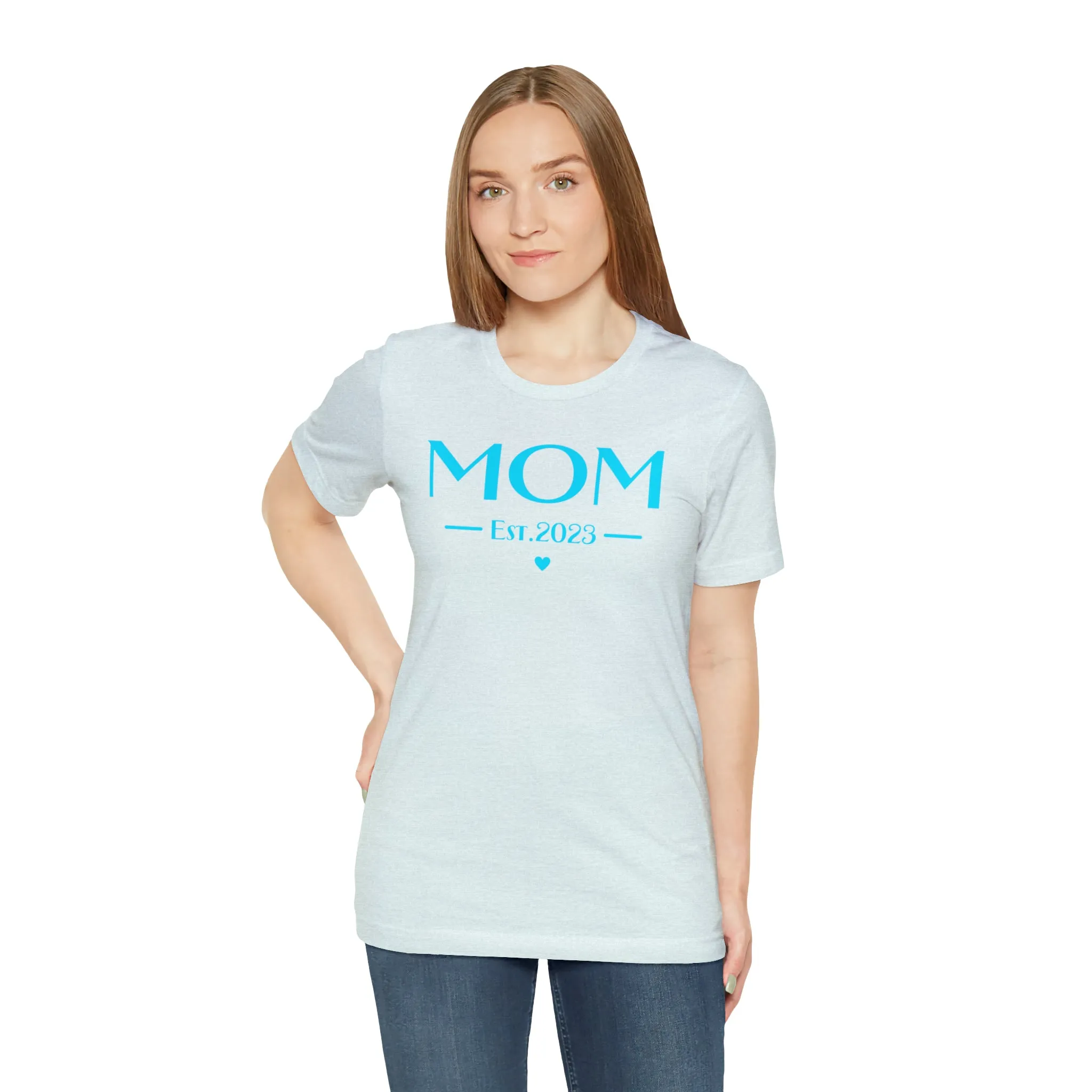 Mom Est. 2023 Baby T-Shirt | Mom to Be Tee |  Bella Canvas 3001 Unisex |  Here Comes the Baby Short Sleeve Tshirt
