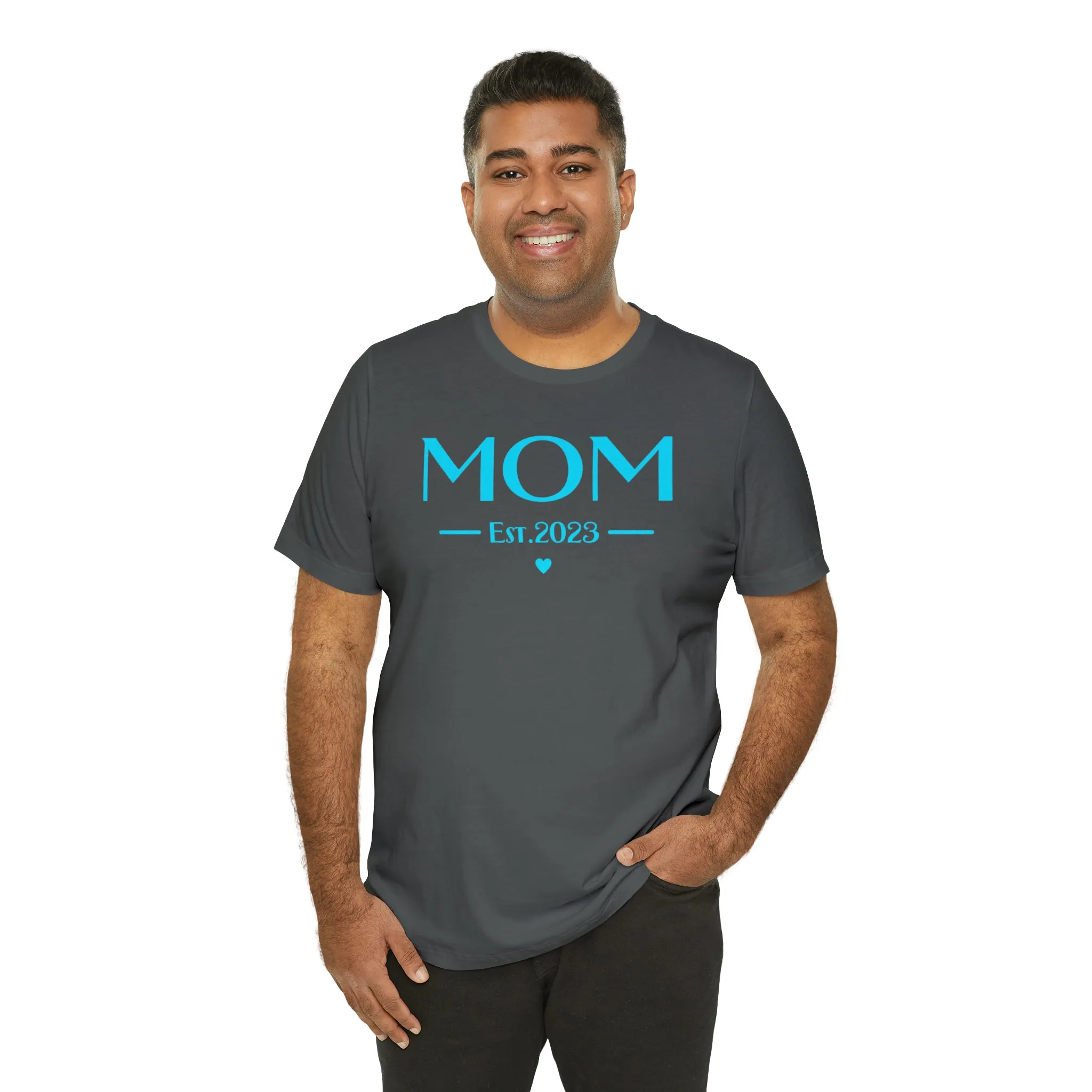 Mom Est. 2023 Baby T-Shirt | Mom to Be Tee |  Bella Canvas 3001 Unisex |  Here Comes the Baby Short Sleeve Tshirt