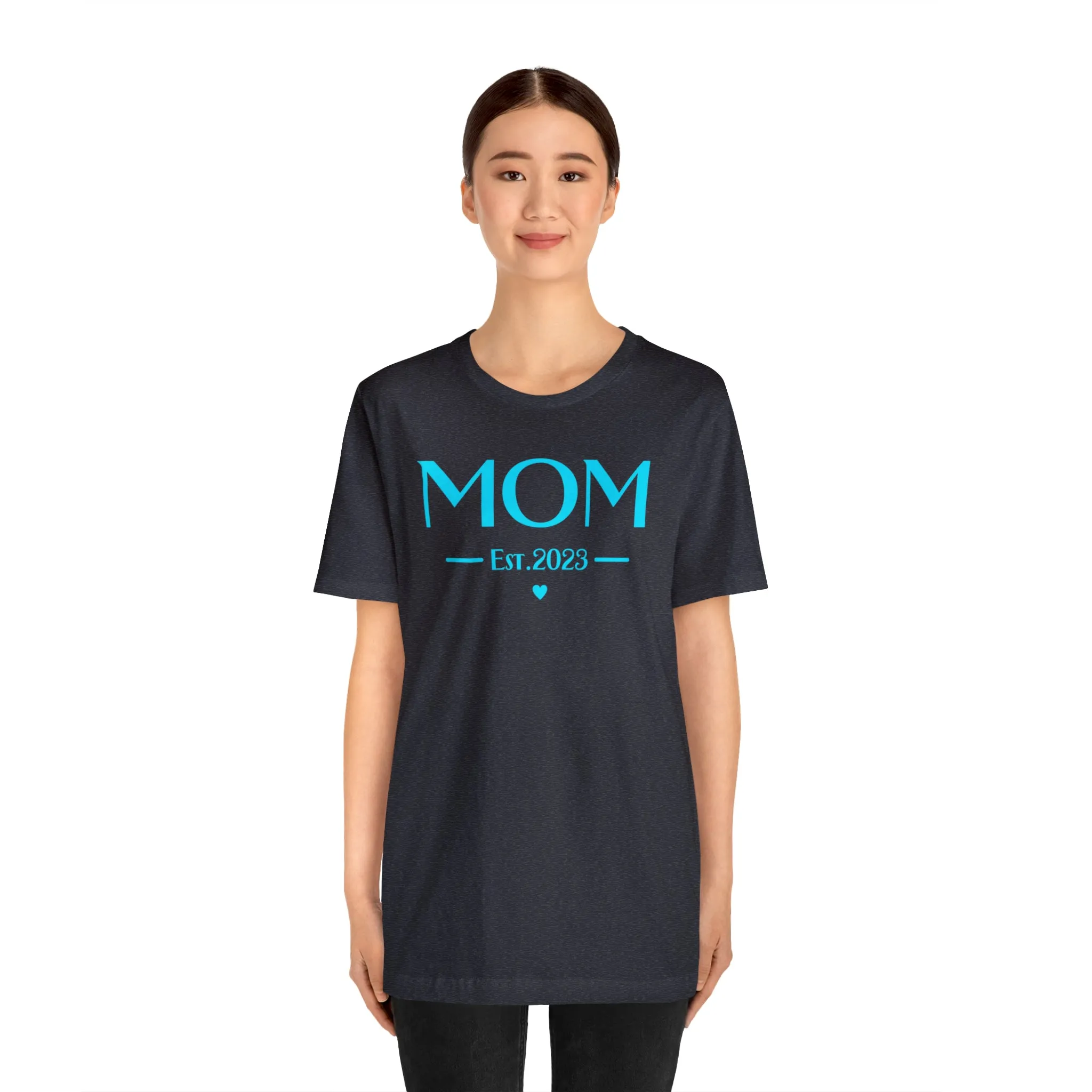 Mom Est. 2023 Baby T-Shirt | Mom to Be Tee |  Bella Canvas 3001 Unisex |  Here Comes the Baby Short Sleeve Tshirt