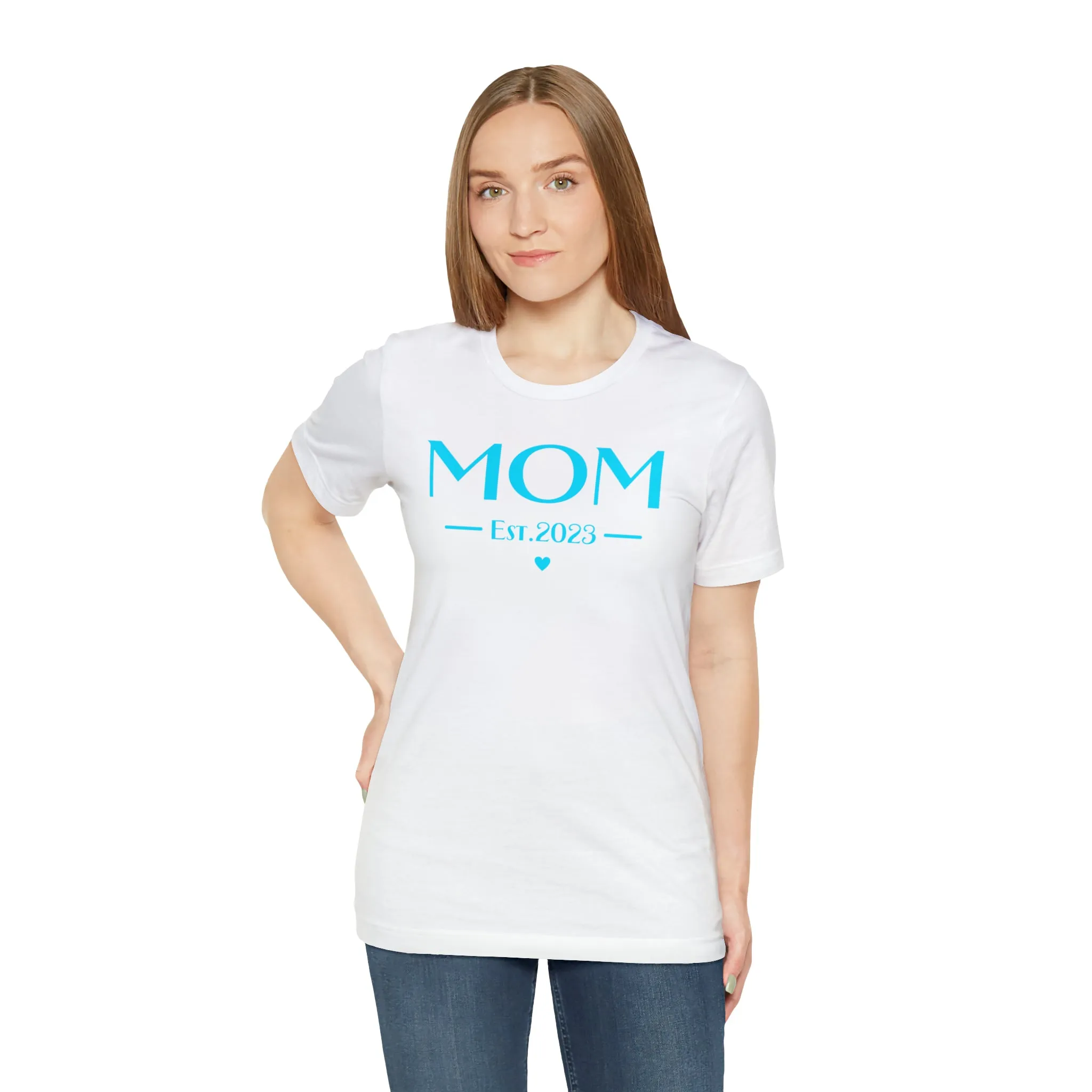 Mom Est. 2023 Baby T-Shirt | Mom to Be Tee |  Bella Canvas 3001 Unisex |  Here Comes the Baby Short Sleeve Tshirt