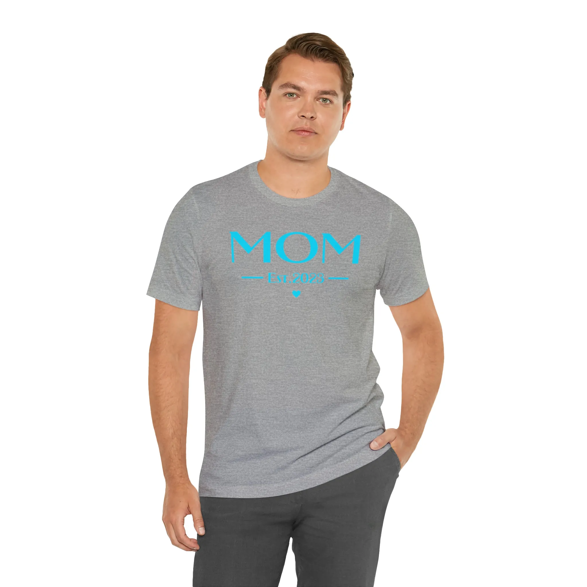 Mom Est. 2023 Baby T-Shirt | Mom to Be Tee |  Bella Canvas 3001 Unisex |  Here Comes the Baby Short Sleeve Tshirt