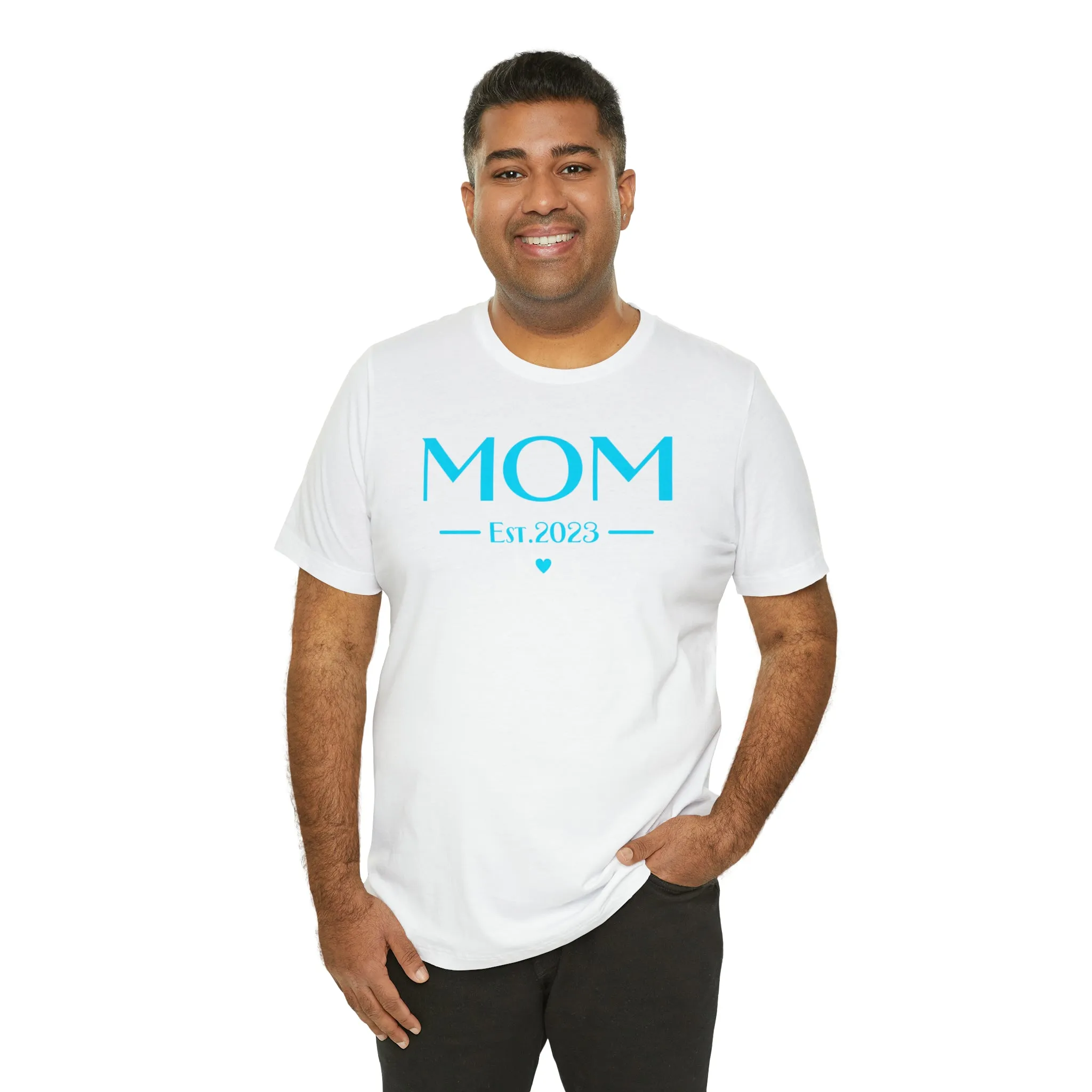 Mom Est. 2023 Baby T-Shirt | Mom to Be Tee |  Bella Canvas 3001 Unisex |  Here Comes the Baby Short Sleeve Tshirt