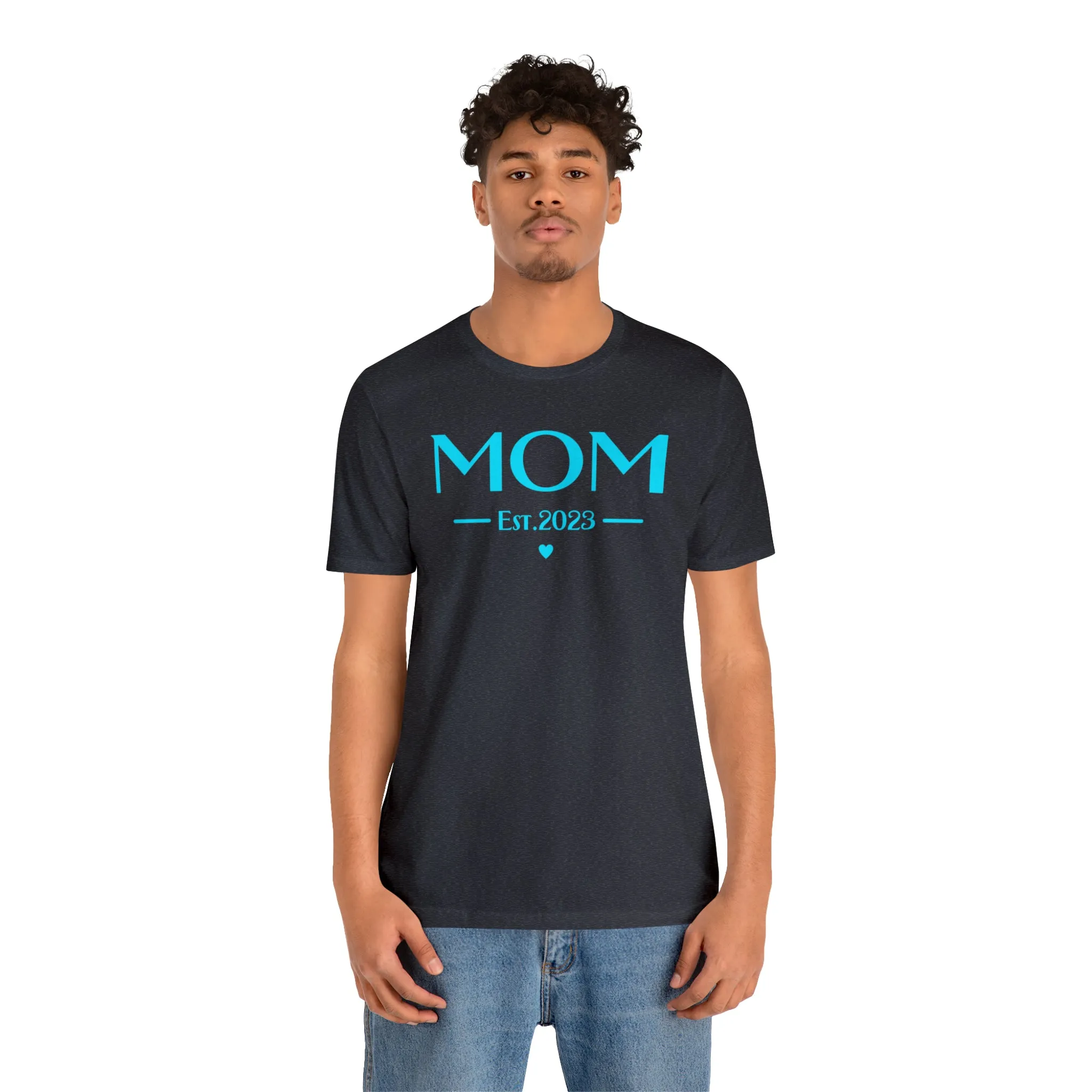 Mom Est. 2023 Baby T-Shirt | Mom to Be Tee |  Bella Canvas 3001 Unisex |  Here Comes the Baby Short Sleeve Tshirt