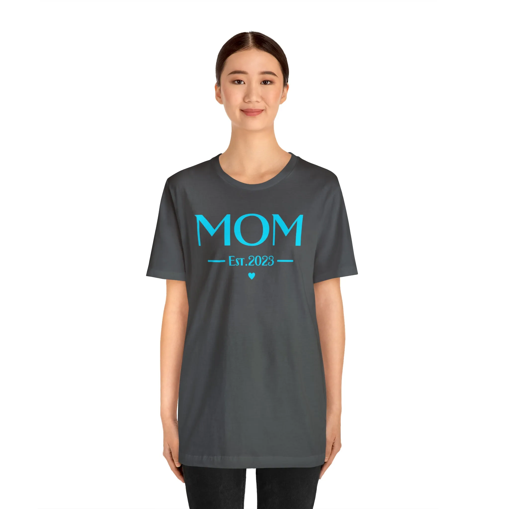 Mom Est. 2023 Baby T-Shirt | Mom to Be Tee |  Bella Canvas 3001 Unisex |  Here Comes the Baby Short Sleeve Tshirt