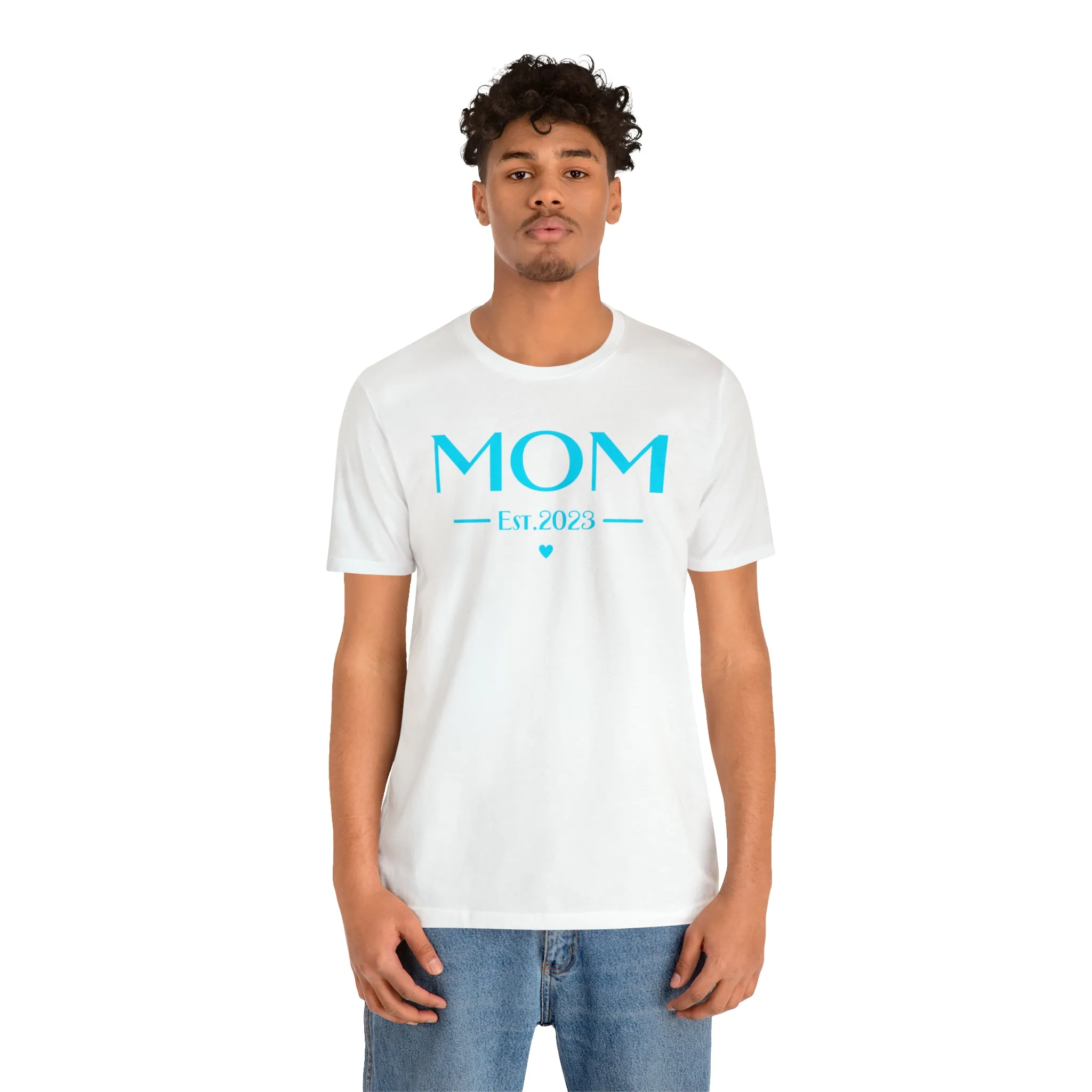 Mom Est. 2023 Baby T-Shirt | Mom to Be Tee |  Bella Canvas 3001 Unisex |  Here Comes the Baby Short Sleeve Tshirt