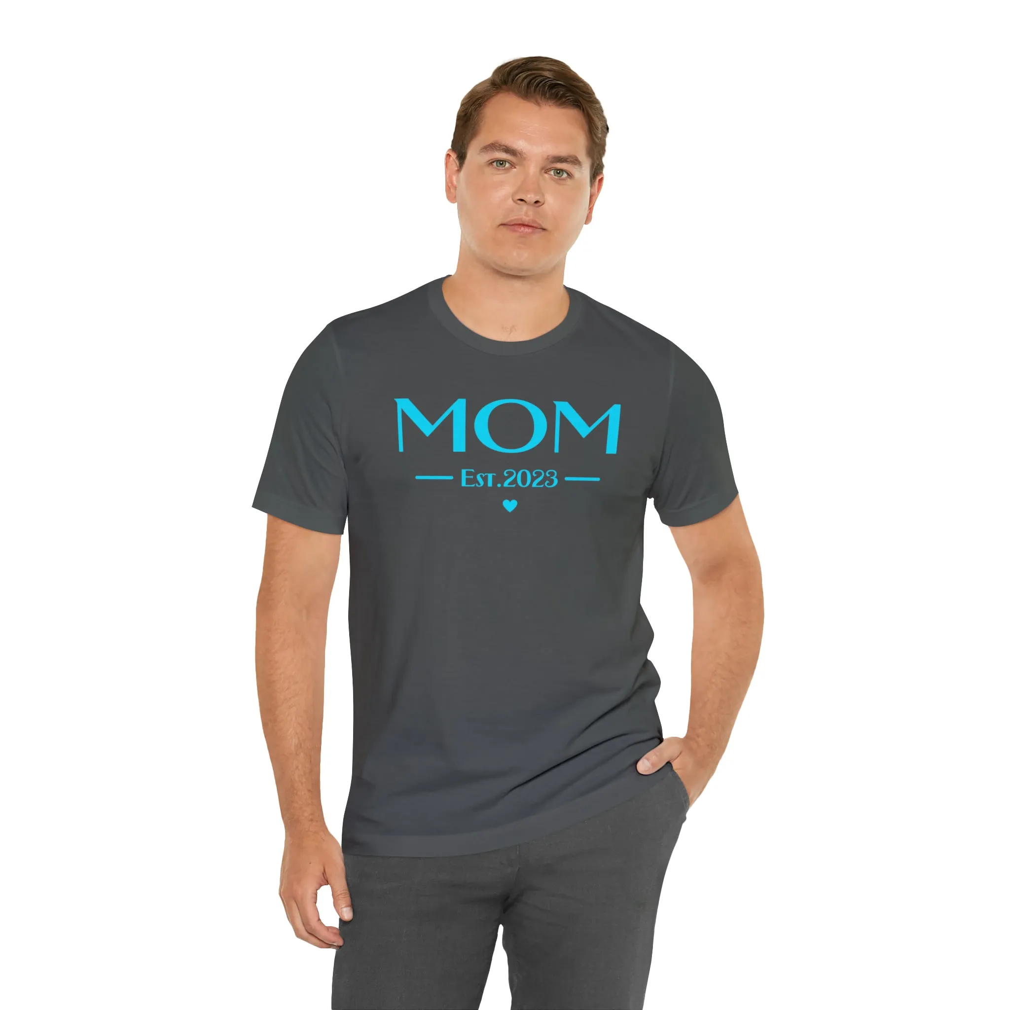 Mom Est. 2023 Baby T-Shirt | Mom to Be Tee |  Bella Canvas 3001 Unisex |  Here Comes the Baby Short Sleeve Tshirt