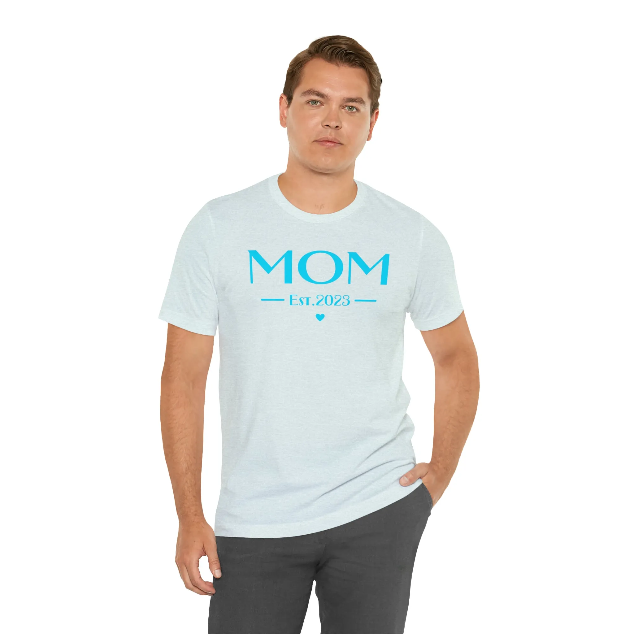 Mom Est. 2023 Baby T-Shirt | Mom to Be Tee |  Bella Canvas 3001 Unisex |  Here Comes the Baby Short Sleeve Tshirt