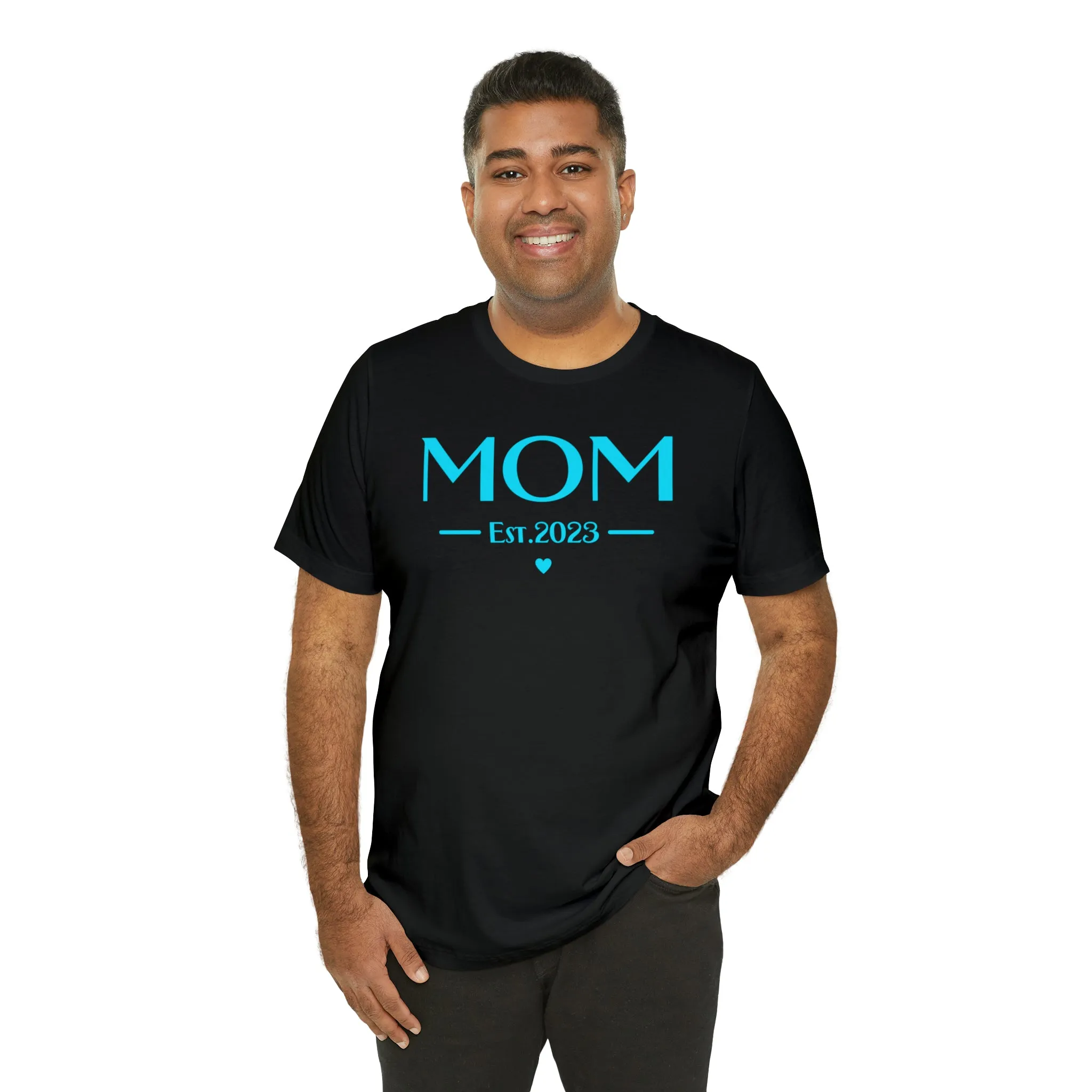 Mom Est. 2023 Baby T-Shirt | Mom to Be Tee |  Bella Canvas 3001 Unisex |  Here Comes the Baby Short Sleeve Tshirt