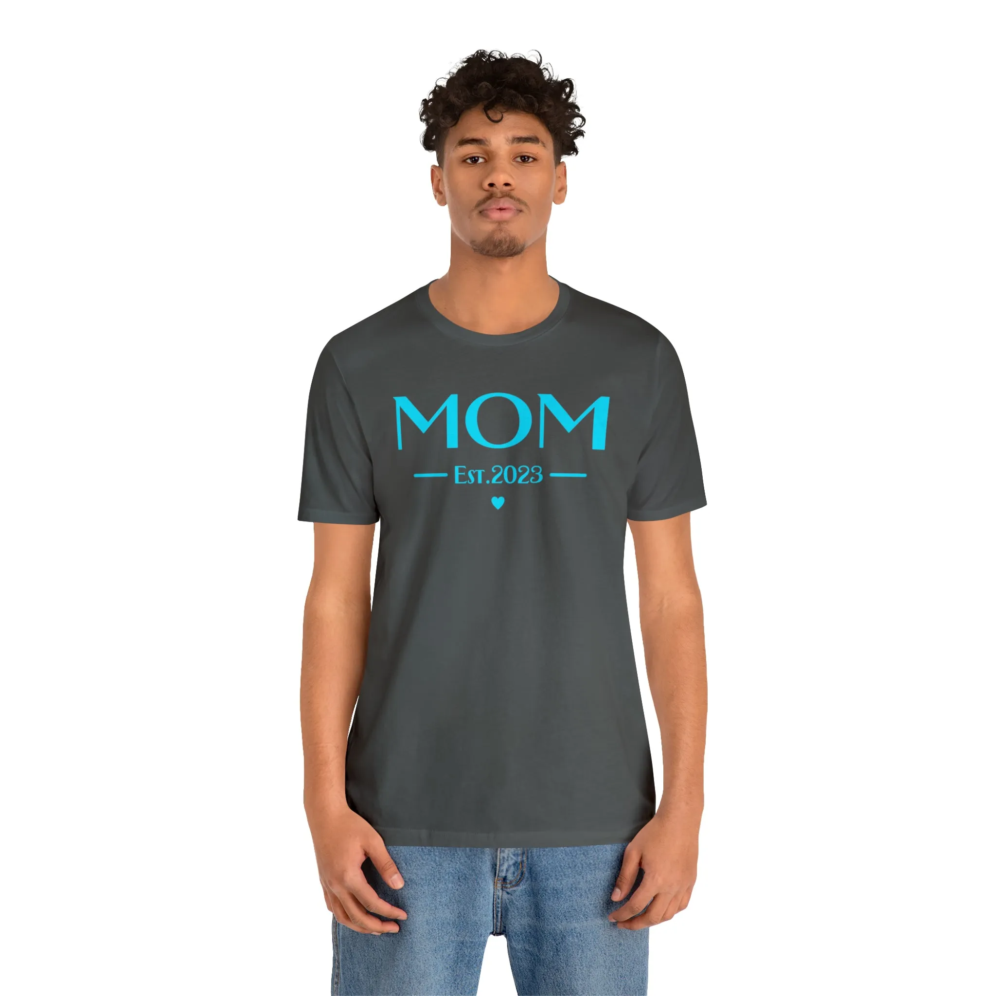 Mom Est. 2023 Baby T-Shirt | Mom to Be Tee |  Bella Canvas 3001 Unisex |  Here Comes the Baby Short Sleeve Tshirt