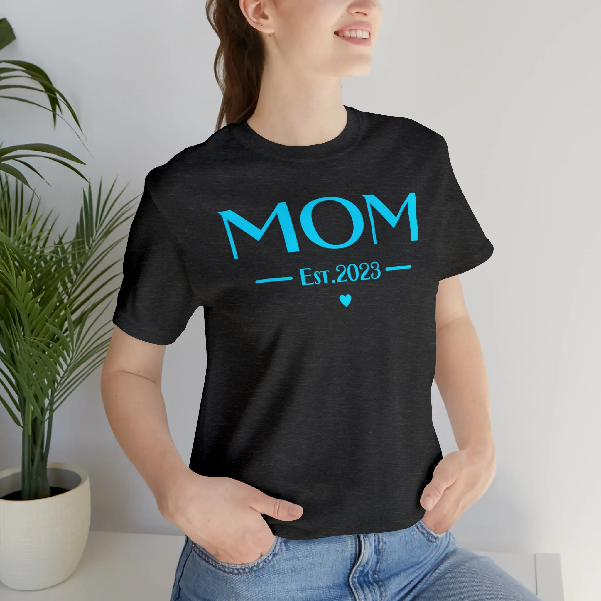Mom Est. 2023 Baby T-Shirt | Mom to Be Tee |  Bella Canvas 3001 Unisex |  Here Comes the Baby Short Sleeve Tshirt