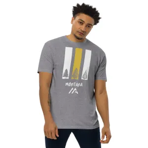 MONTANA TREES & STRIPES Men’s premium heavyweight tee