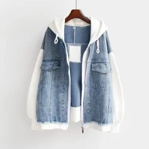 MONTRA TWO-PIECE DENIM HOODIE