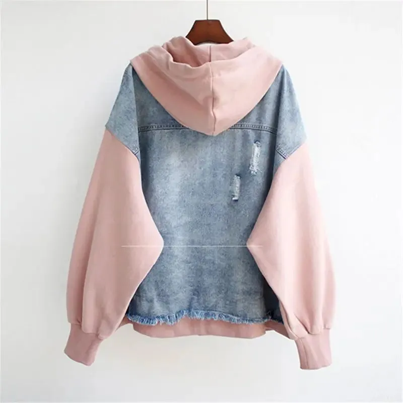 MONTRA TWO-PIECE DENIM HOODIE