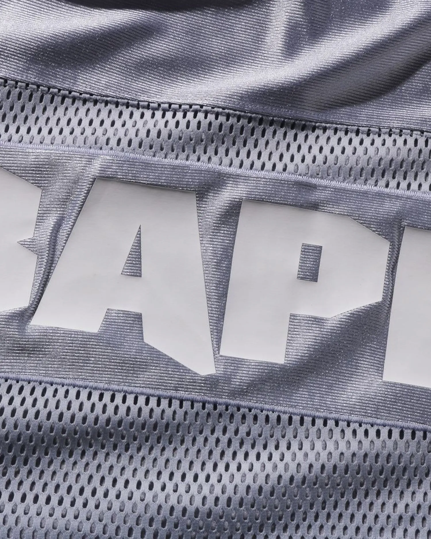 Multi Logo Layered Sleeves Relaxed Fit Football Jersey