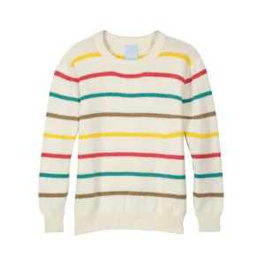 Multicolor Pullover -- Ivory w/ Multicolor Stripes