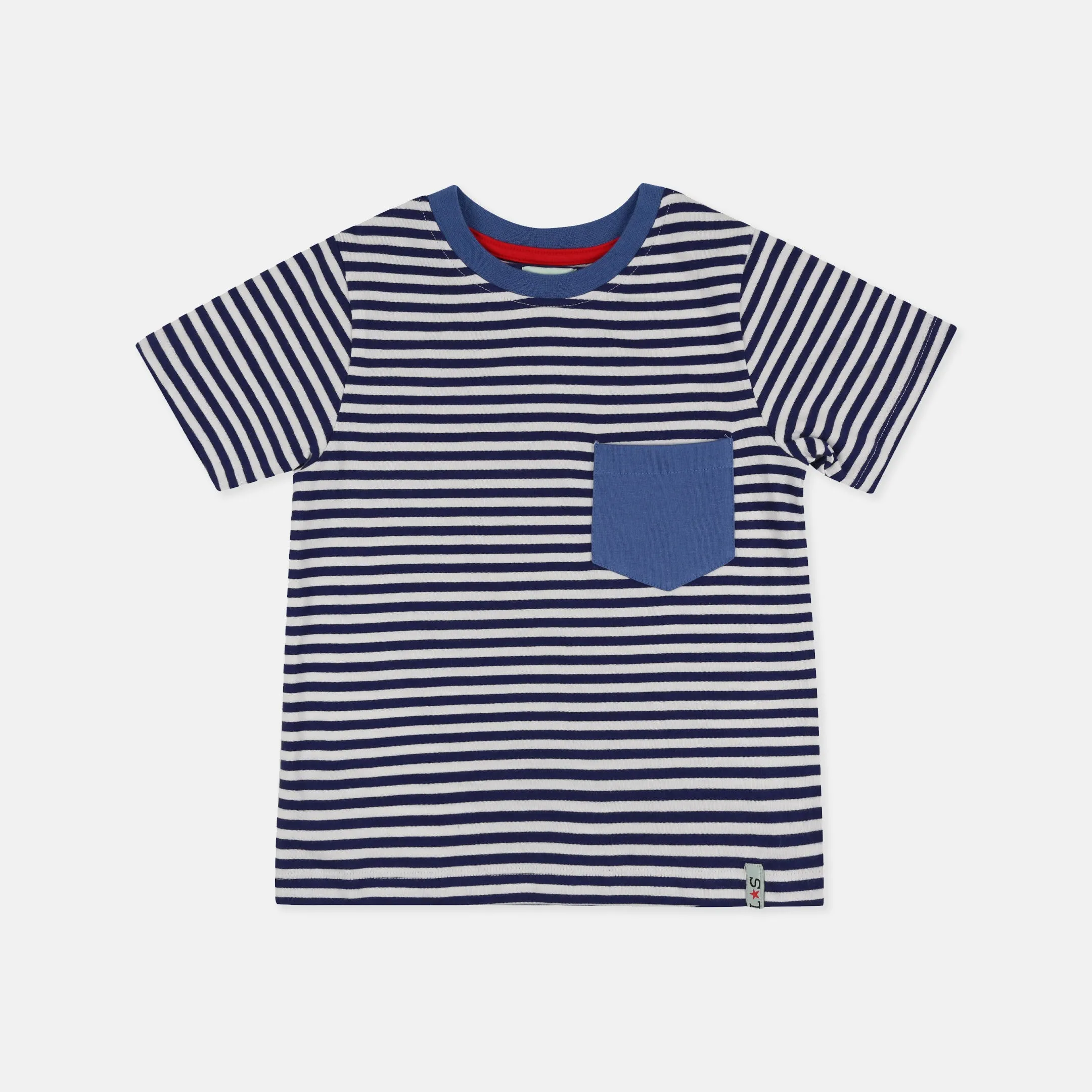 Multicoloured Animal Safari And Stripe Print T-Shirt - 2 Pack