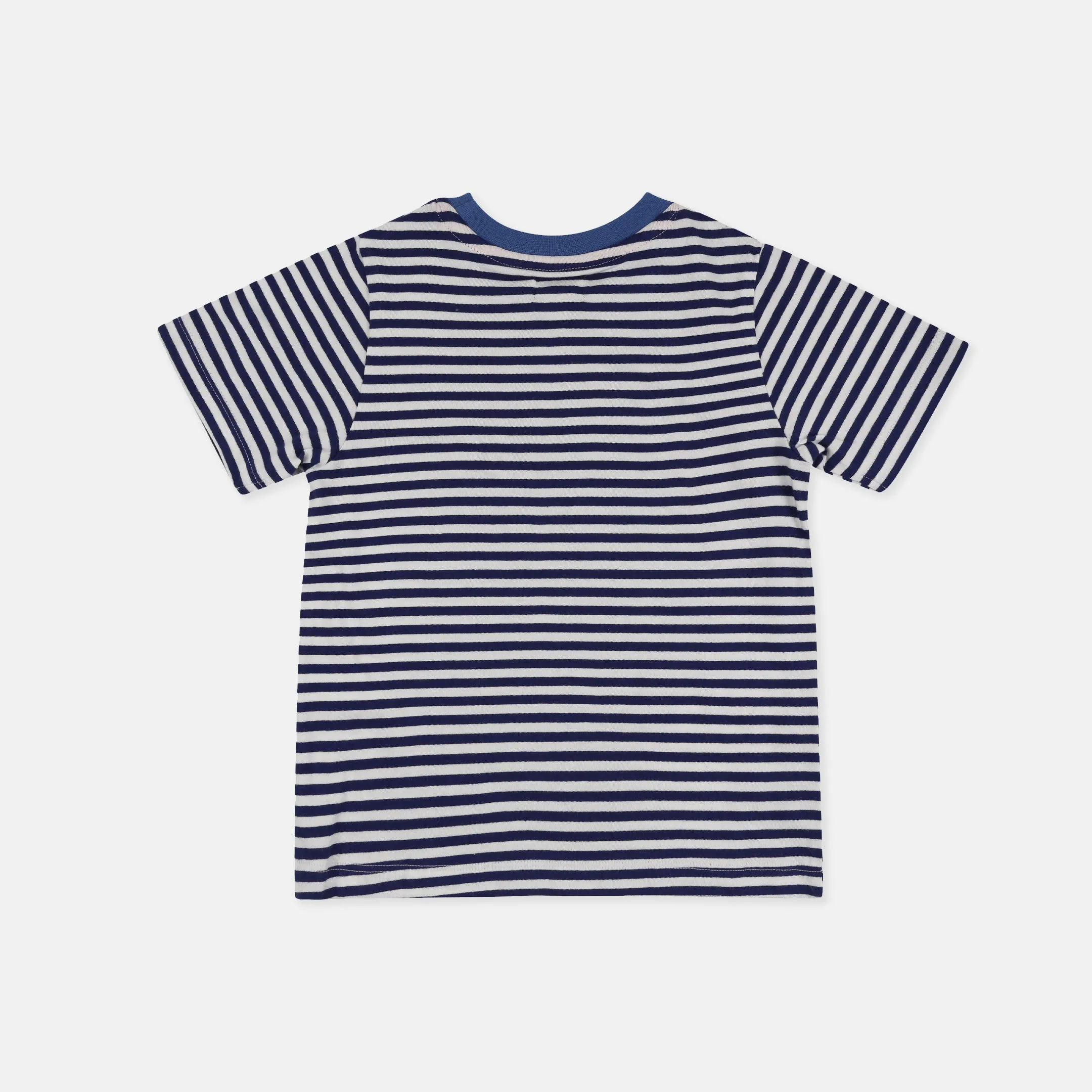Multicoloured Animal Safari And Stripe Print T-Shirt - 2 Pack