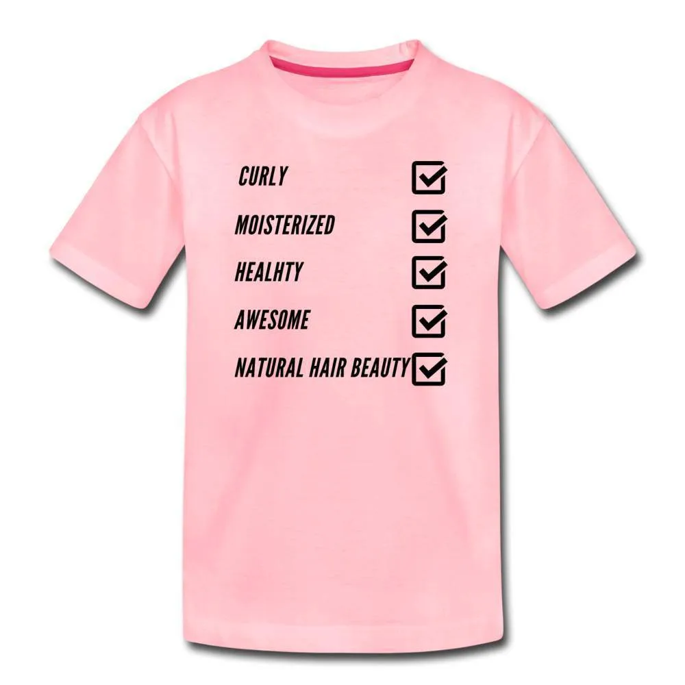 Natural Hair Checklist Youth T-Shirt