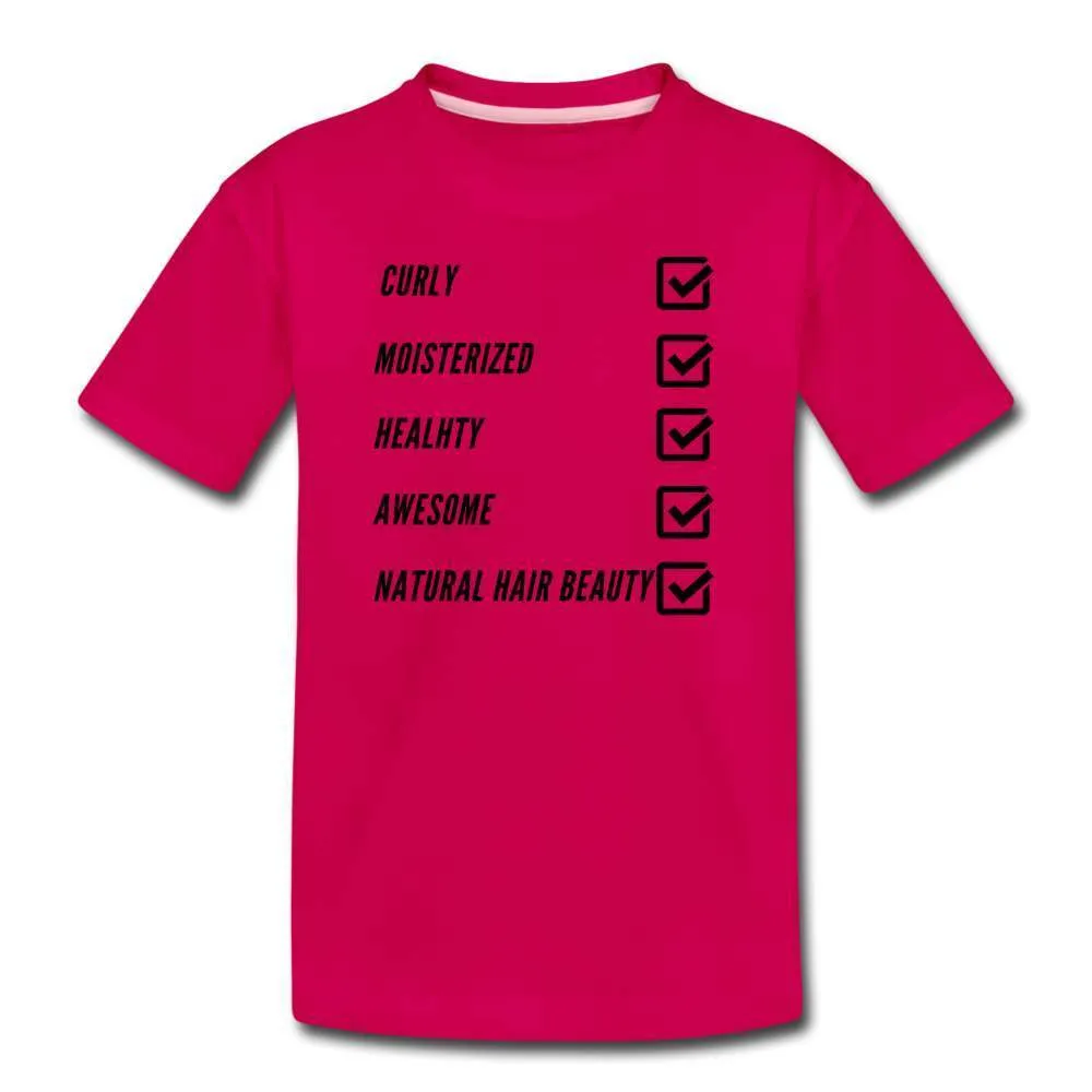 Natural Hair Checklist Youth T-Shirt