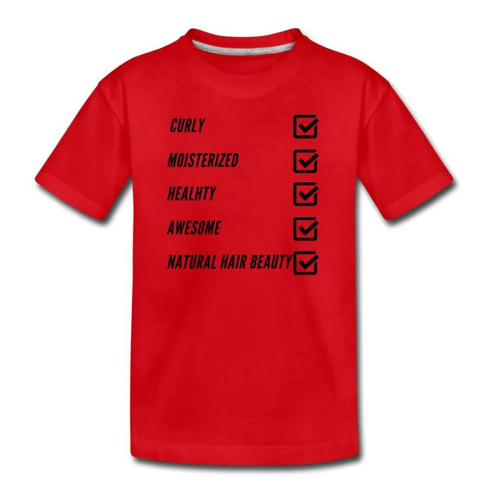 Natural Hair Checklist Youth T-Shirt