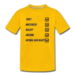 Natural Hair Checklist Youth T-Shirt