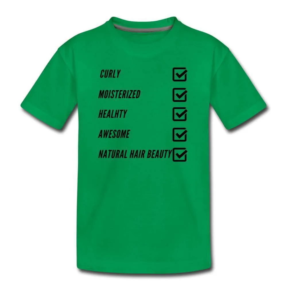 Natural Hair Checklist Youth T-Shirt