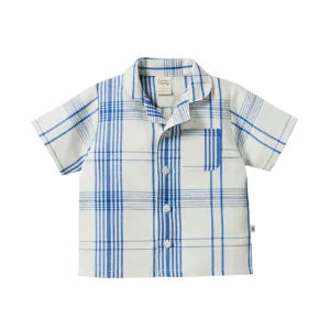 Nature Baby Guthrie Shirt Linen - Clyde Check