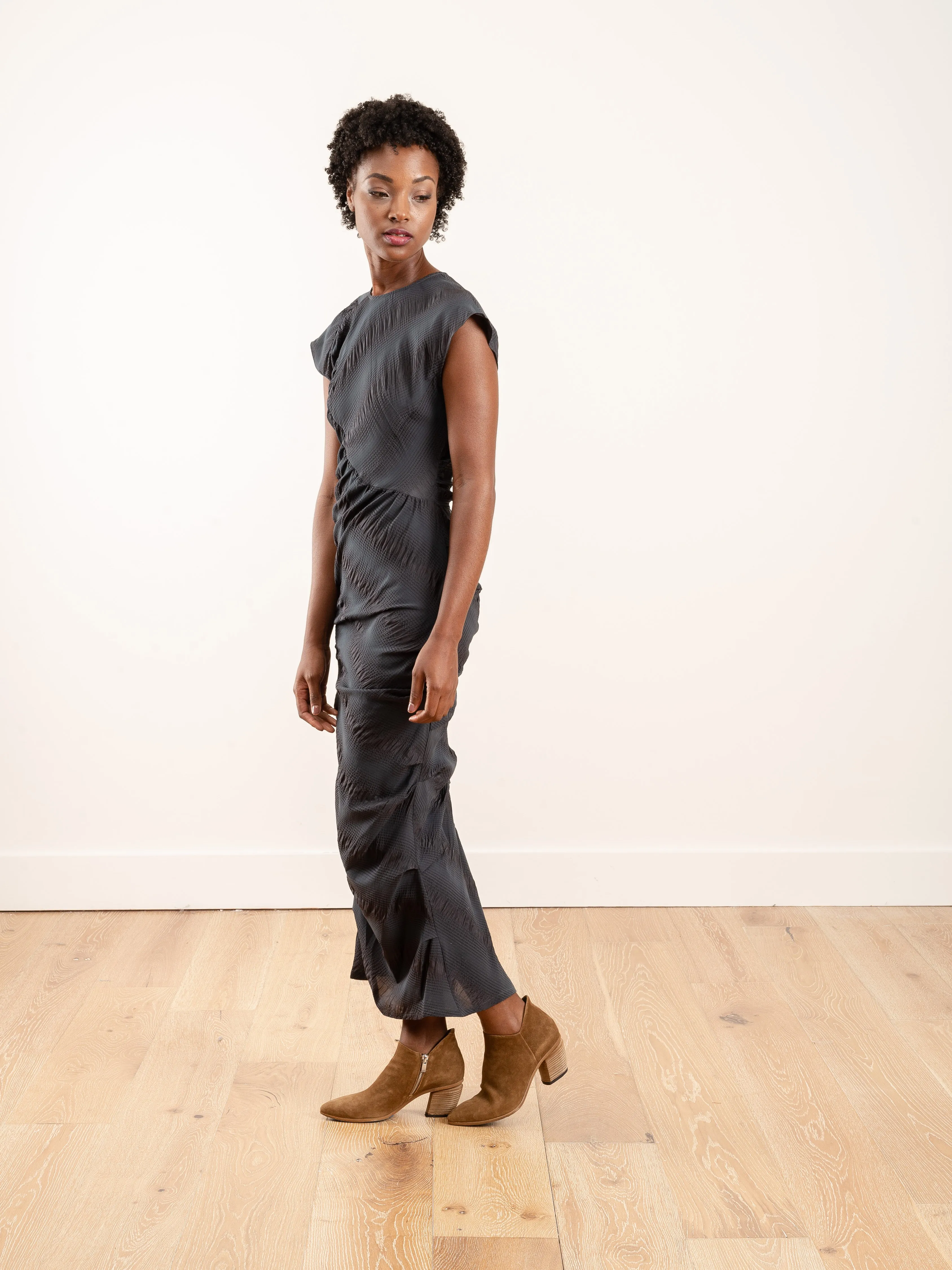 new delirium dress - charcoal