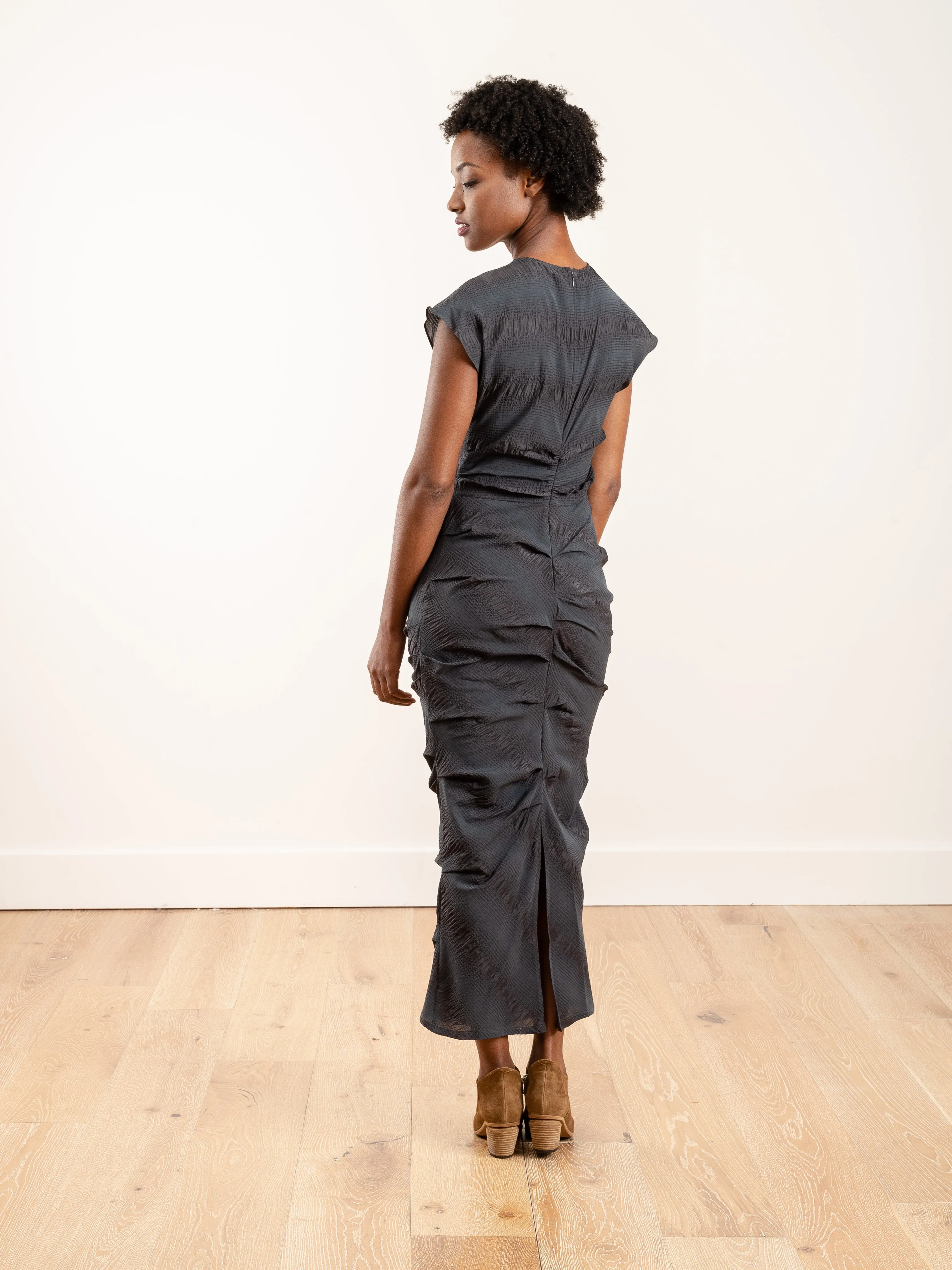 new delirium dress - charcoal
