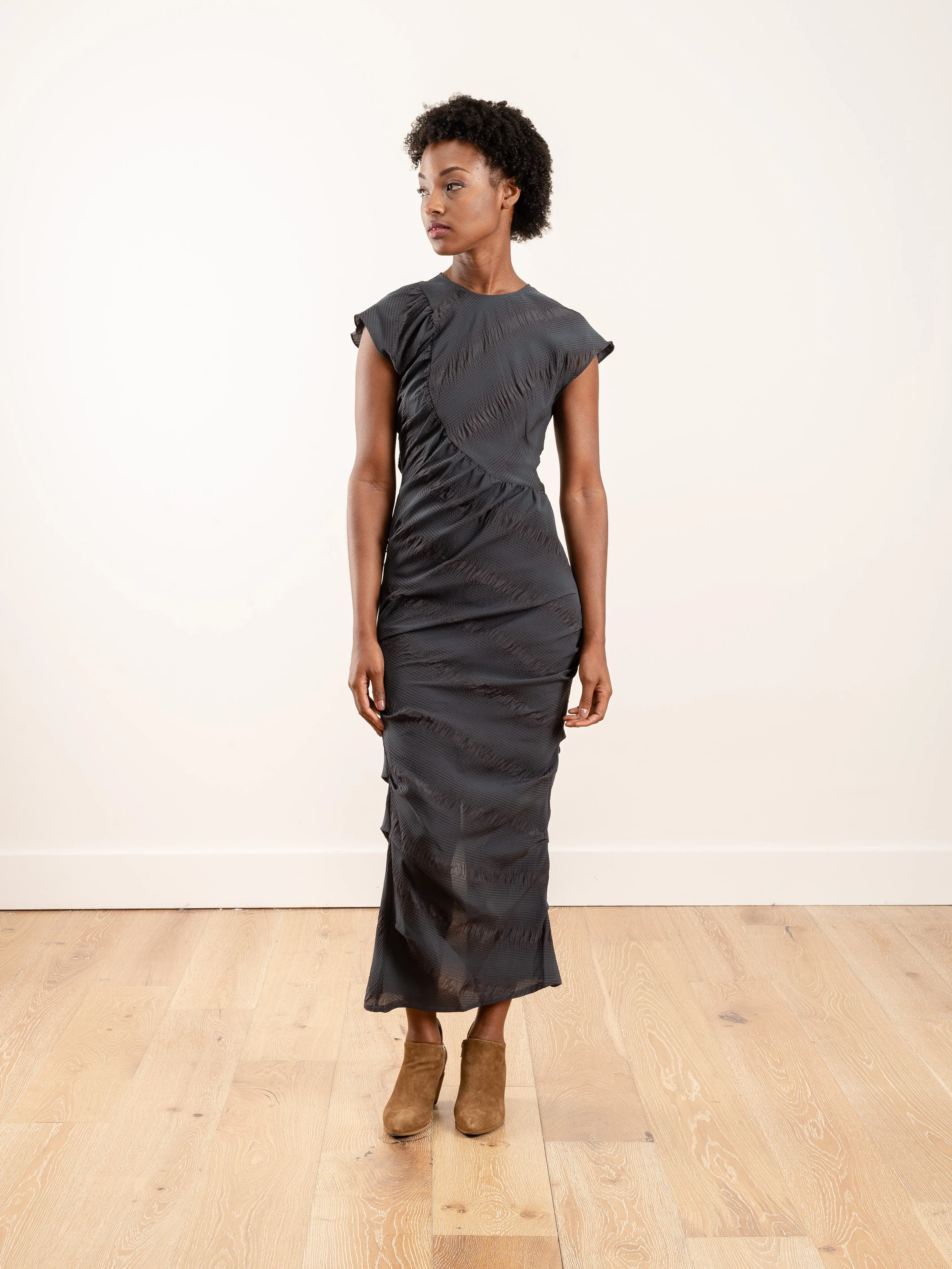 new delirium dress - charcoal