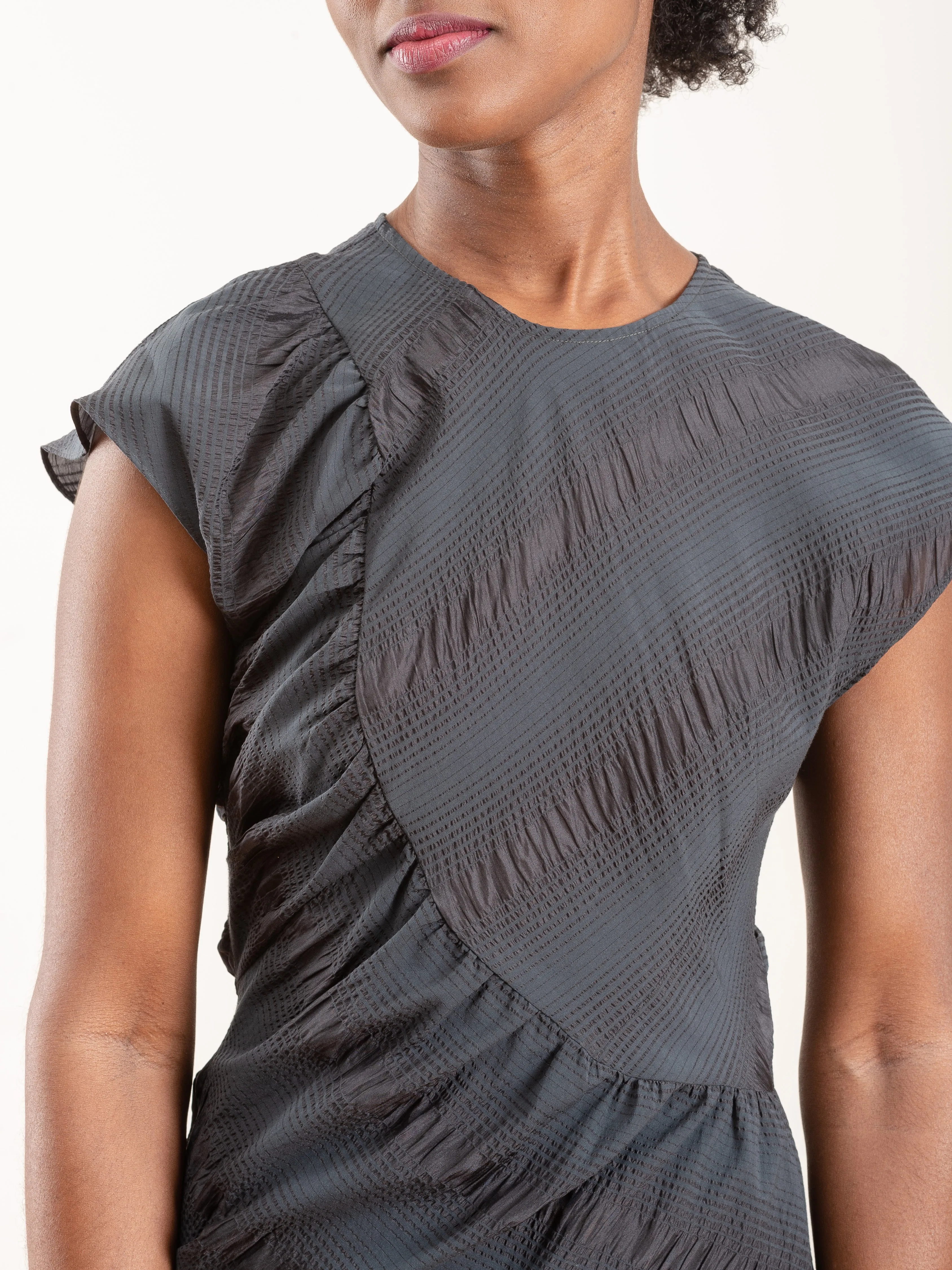 new delirium dress - charcoal