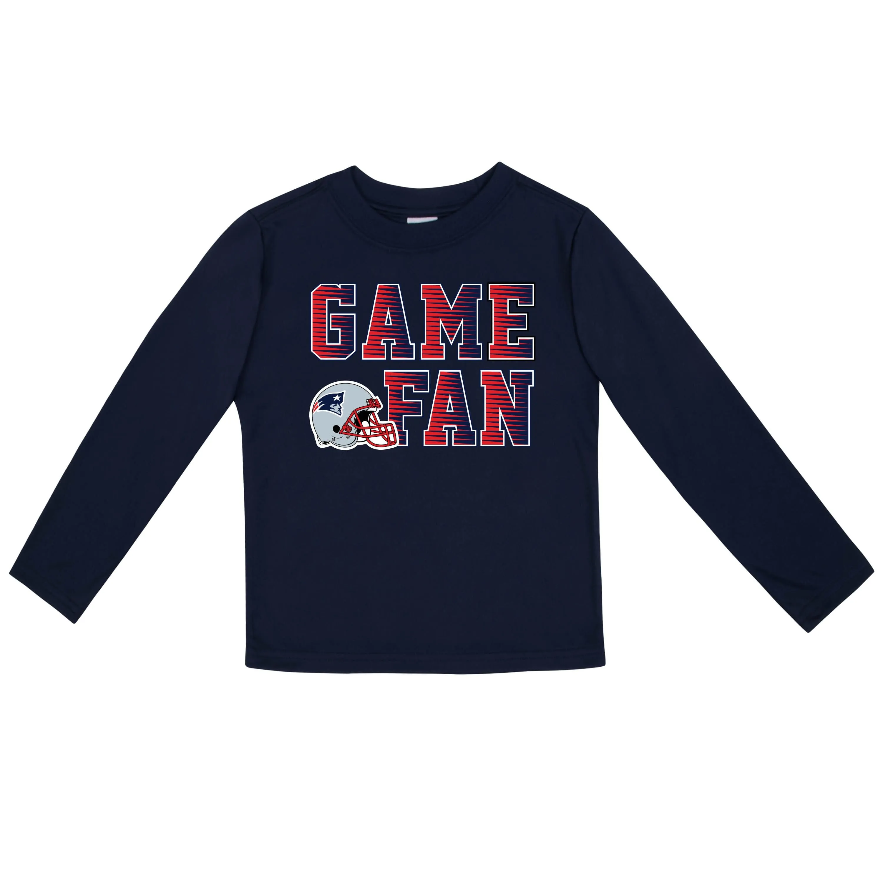 New England Patriots Boys Long Sleeve Tee Shirt