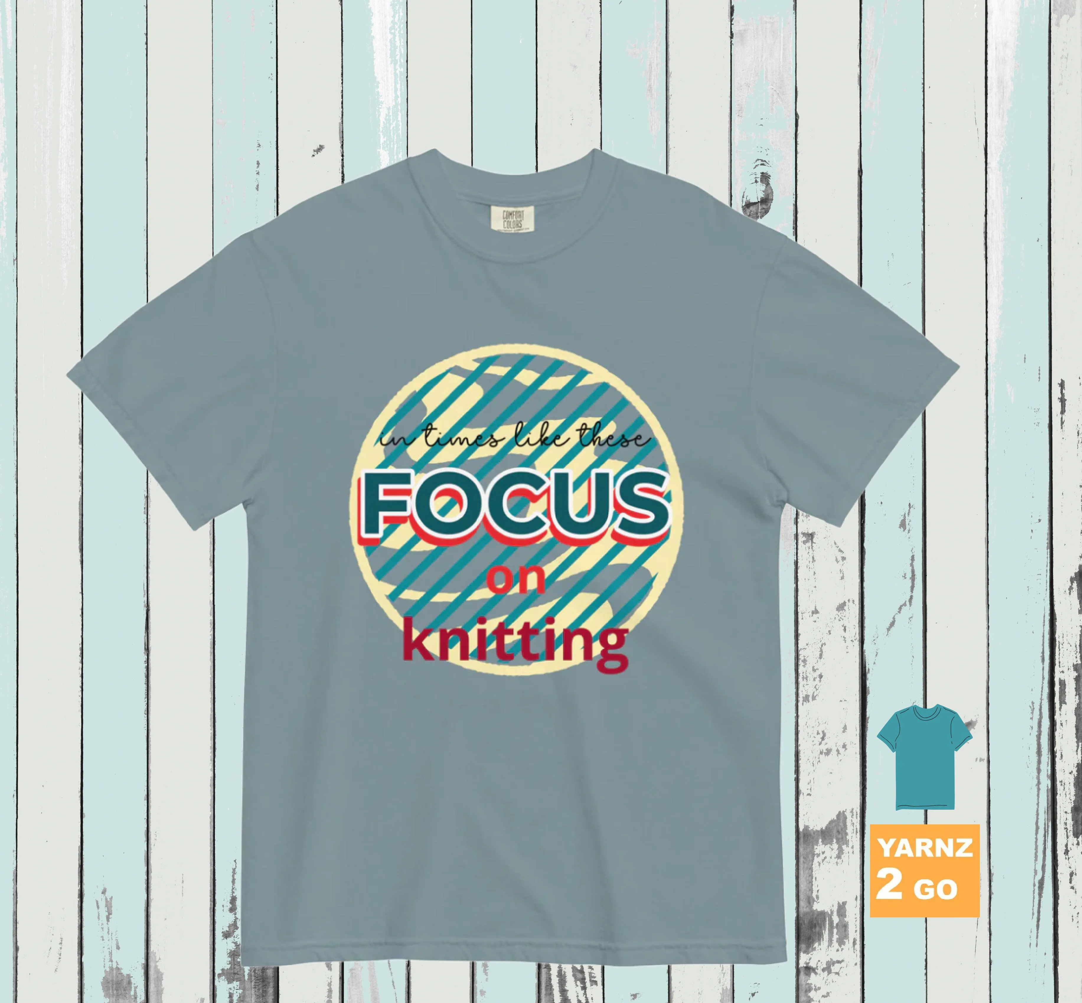 NEW! Focus on knitting tee