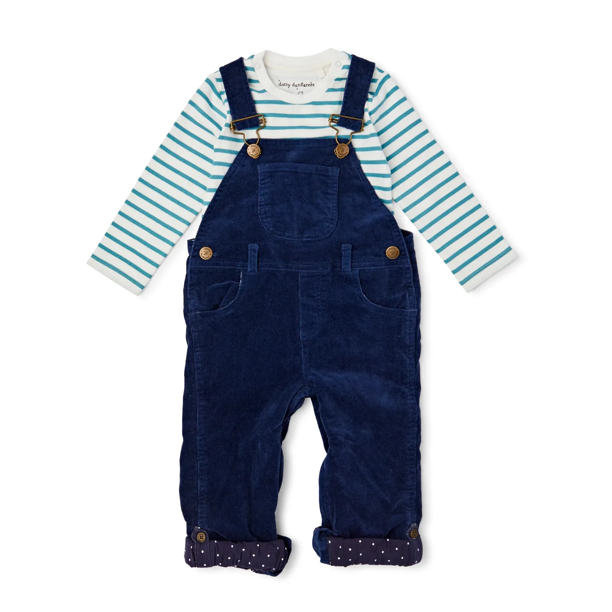Nordic Blue Breton Stripe Top