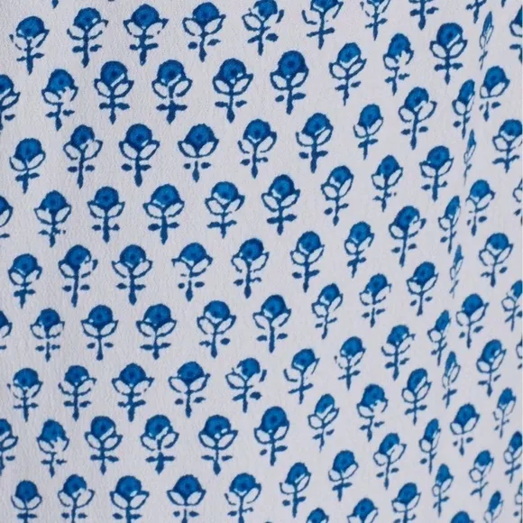 NWT $250 Rebecca‎ Taylor Ditsy Tulip Print Shorts in Admiral Blue [SZ 8 ]