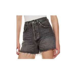 NWT! AGOLDE Dee Vintage High Rise Denim Shorts in Moxy Black