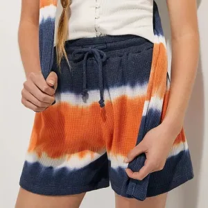 NWT Anthropologie Tie-Dye Waffle Pull-up Shorts