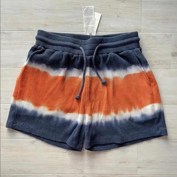 NWT Anthropologie Tie-Dye Waffle Pull-up Shorts