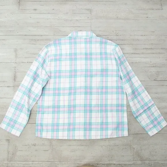 NWT J. Crew Plaid Flannel Pajama Short Set size M