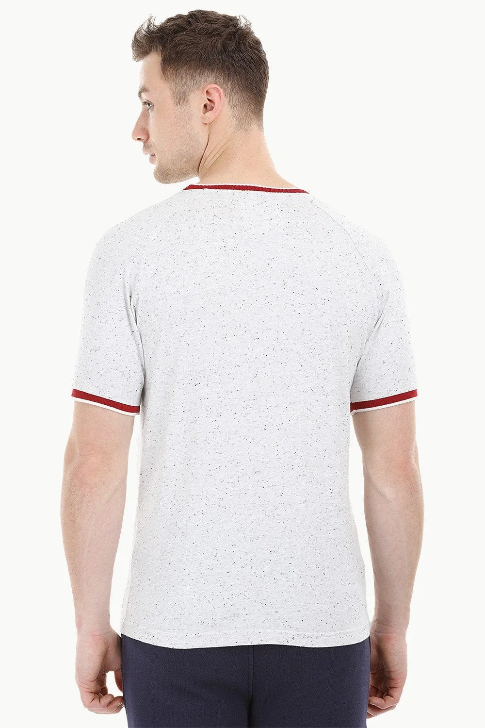 Oatmeal Contrast Pocket T-Shirt