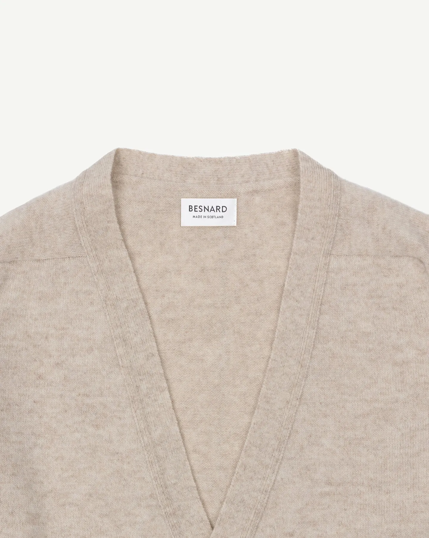 Oatmeal Lambswool Cardigan