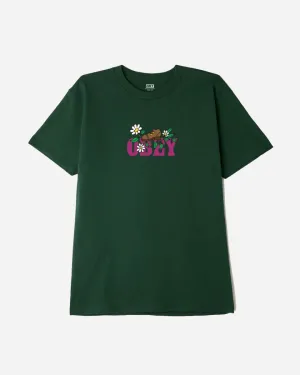 Obey Step Tee - Forrest Green