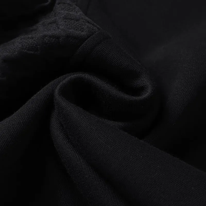 Obsidian Phoenix Luxury Harajuku O-Neck Hoodie - High-Quality Loose-Fit Men’s Pullover Sweatshirt in Sizes Up to 8XL
