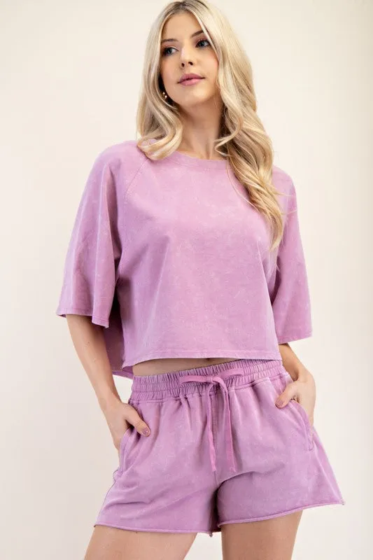 Off Duty Elastic Waist Shorts