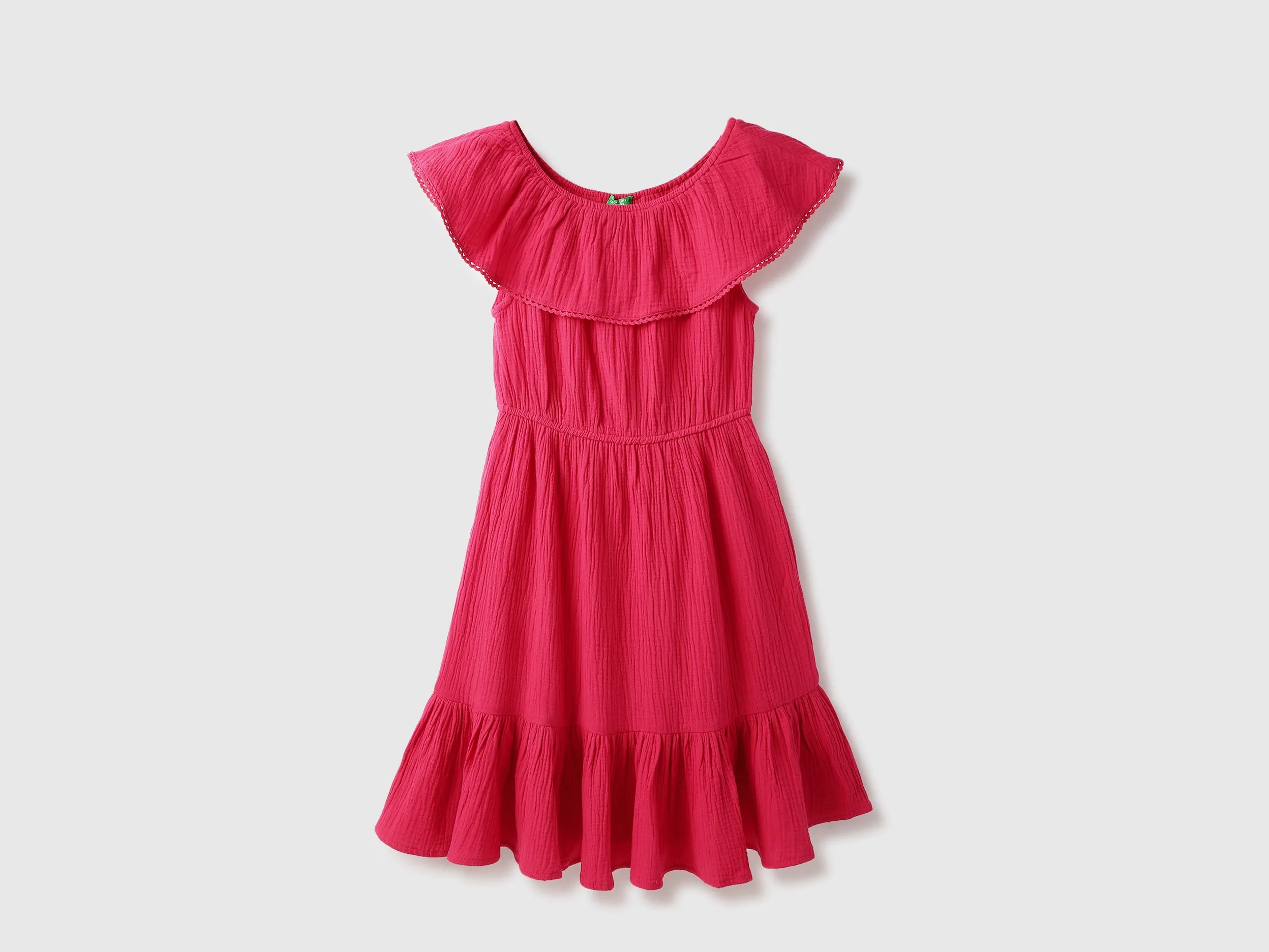 Off Shoulder Textured Dress