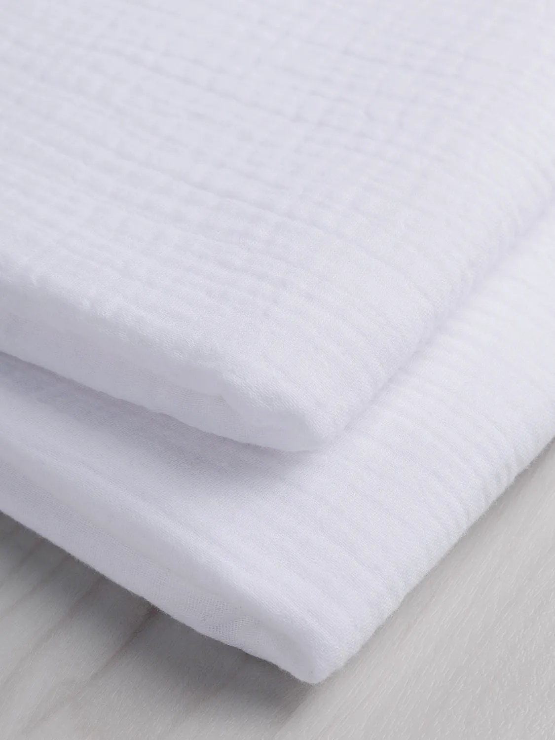 Organic Cotton Double Gauze - White - Swatch