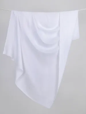Organic Cotton Double Gauze - White - Swatch